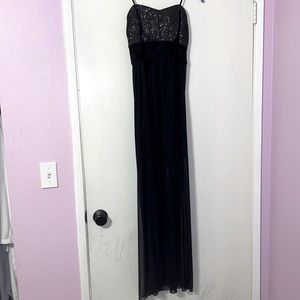 Sweet Storm Sparkling Black Long Dress